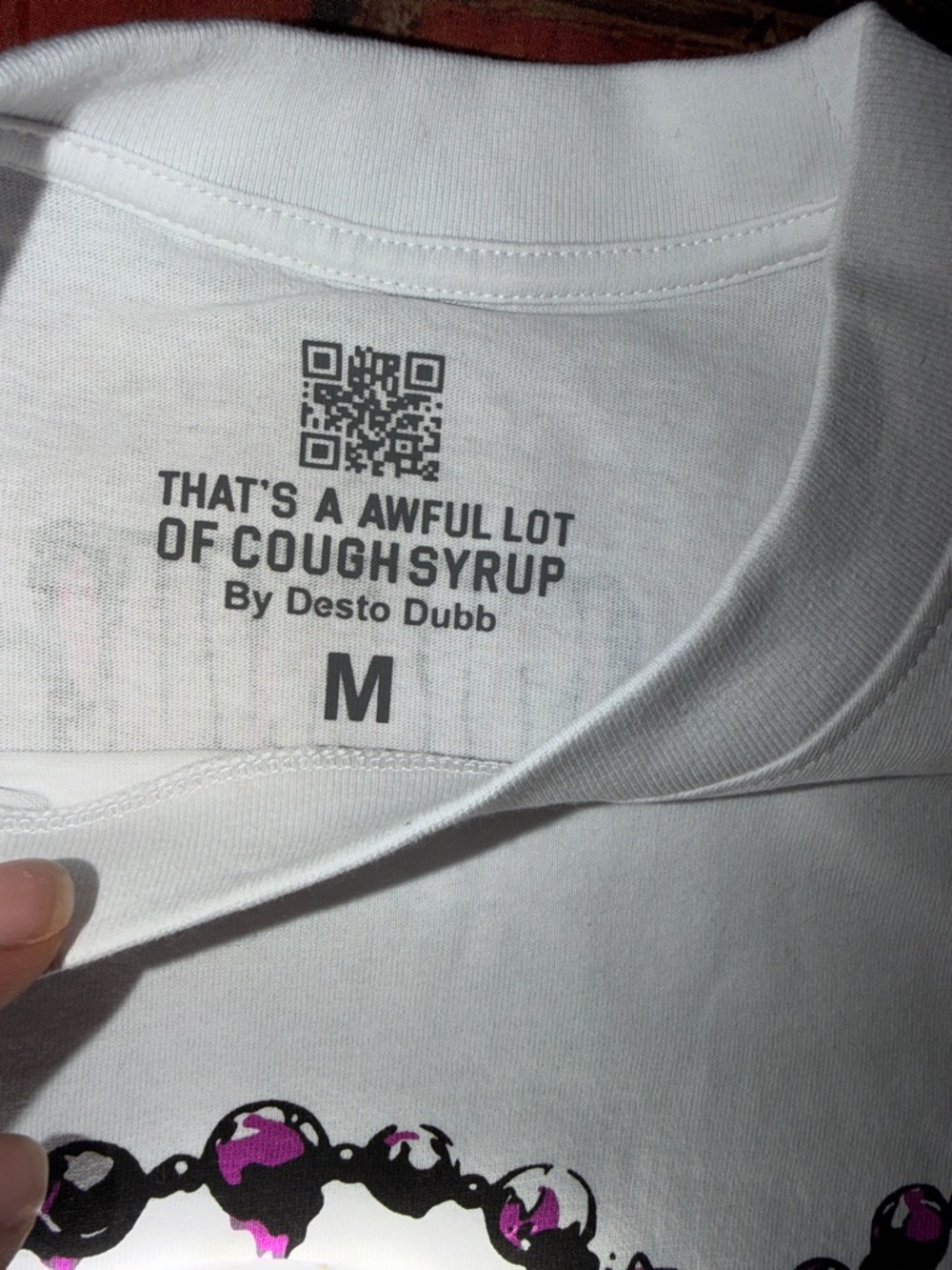 Brand New “that’s a awful lot of cough syrup” rosary T Shirt - Picture 5 of 6